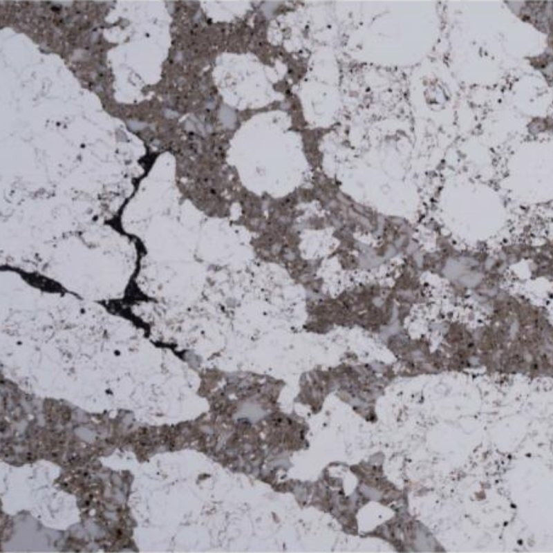 Verscheidene kleuren solide kwartstafel die eruitziet als marmer en graniet