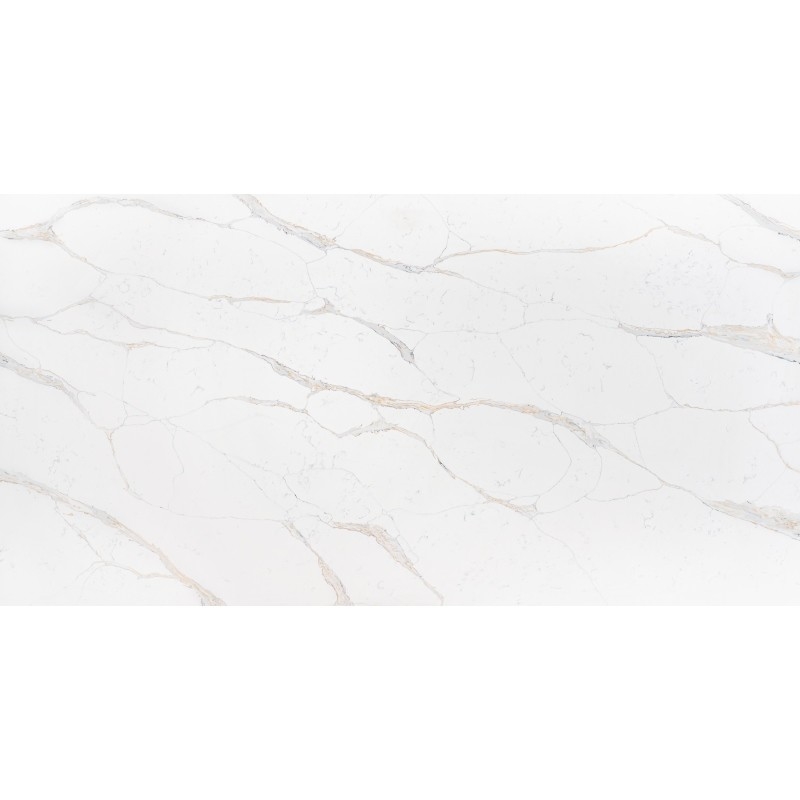Calacatta Goud Details Erg goed Kwarts Oppervlak 2/3 Cm Badkamer Vanity Buigkracht 40-70