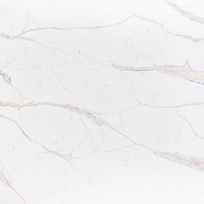 Calacatta Goud Details Erg goed Kwarts Oppervlak 2/3 Cm Badkamer Vanity Buigkracht 40-70