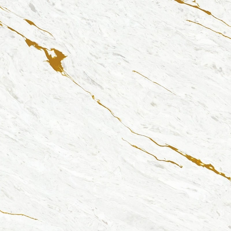 Gouden kwarts Gemengde kleuren Achtergrond kwarts Slab kwarts Werkblad Minimalistische elegantie